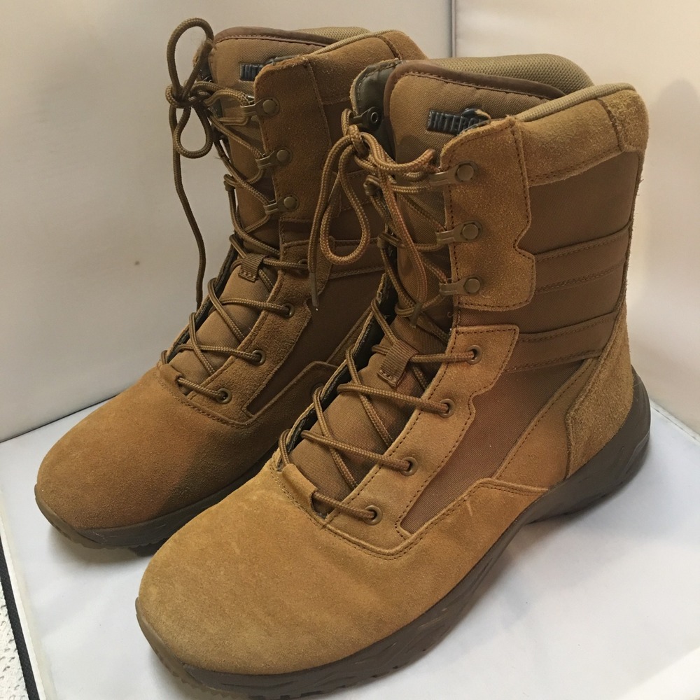 Interceptor Tactical Boots Mens Size 12 Coyote Tan Leather MNIN27DP001 High Top
